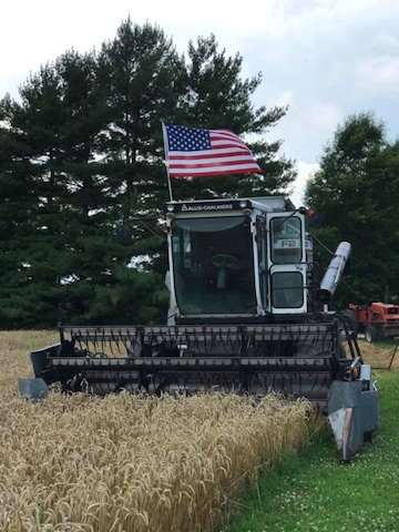 Nothing says 4th of July like wheat harvest