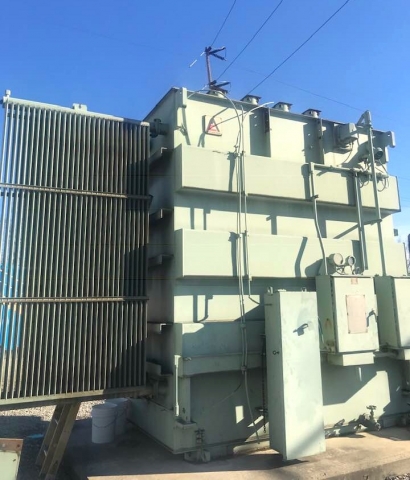 Big AC transformer used at IH south plant in Indy; has been moved but is still in use somewhere